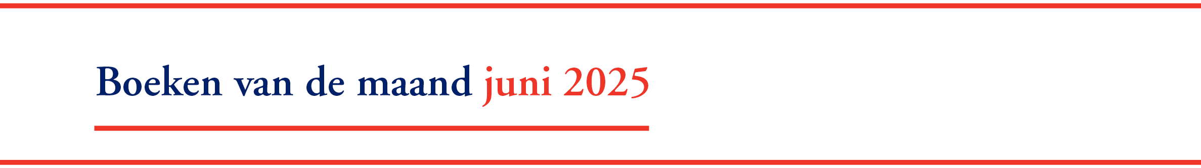 Boeken Van De Maand Juni 2025